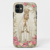 Virgin Mary Fatima Heilige Rosary Religious Floral Case-Mate iPhone Case (Achterkant)