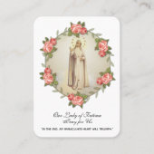Virgin Mary Fatima Prayer Rosary katholieke busine Visitekaartje (Voorkant)