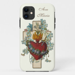 Virgin Mary Floral Religious Ave Maria  Case-Mate iPhone Case