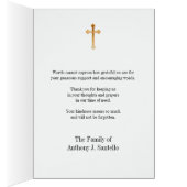 Virgin Mary Floral Religious Funeral Condolence (Binnen (Rechts))