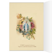 Virgin Mary Floral Rosary Birthday Religious (Binnen (Links))