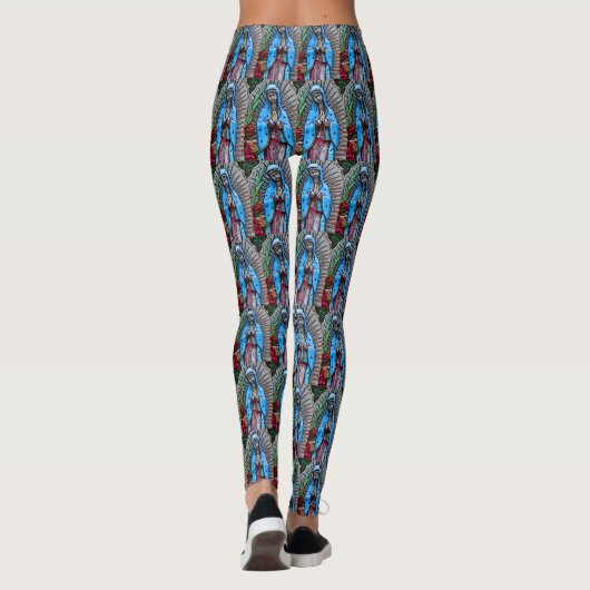 Virgin Mary Folk Art Leggings (Achterkant)