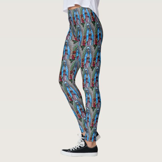 Virgin Mary Folk Art Leggings (Links)