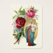 Virgin Mary Funeral Memorial Prayer Heilige Kaart (Voorkant)