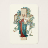 Virgin Mary Funeral Memorial Prayer Heilige Kaart (Voorkant)