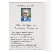 Virgin Mary Funeral Sympathie Heilige Kaart Hartel (Binnen (Links))