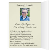 Virgin Mary Funeral Sympathie Heilige Kaart Hartel (Binnen (Links))