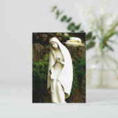 Virgin Mary Garden Statue Briefkaart (Staand voorkant)