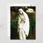 Virgin Mary Garden Statue Briefkaart (Voorkant / Achterkant)