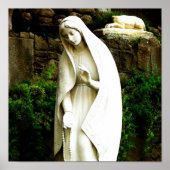 Virgin Mary Garden Statue Poster (Voorkant)