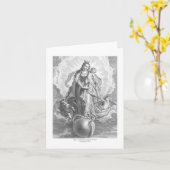 Virgin Mary Genesis 3:15 Card Kaart (Gele Bloem)