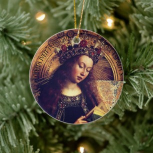 Virgin Mary - Gent Altarpart van Jan van Eyck Keramisch Ornament