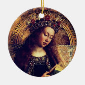 Virgin Mary - Gent Altarpart van Jan van Eyck Keramisch Ornament (Voorkant)