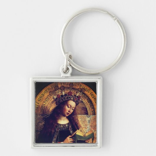 Virgin Mary - Gent Altarpart van Jan van Eyck Sleutelhanger (Voorkant)