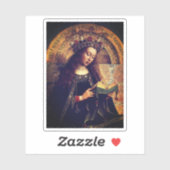 Virgin Mary - Gent Altarpart van Jan van Eyck Sticker (Vel)