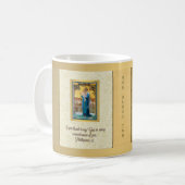 VIRGIN MARY GOD BLESS JE Koffieert Mok (Voorkant links)