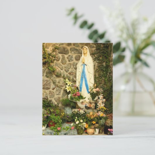 Virgin Mary grotto Briefkaart (Staand voorkant)