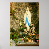 Virgin Mary grotto Poster (Voorkant)