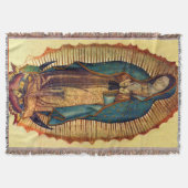 Virgin Mary Guadalupe Full Tilma Throw Blanket Deken (Voorkant)