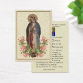 Virgin Mary Guadalupe Funeral Prayer Heilige Kaart (Bureau)