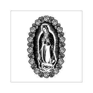 Virgin Mary Guadalupe Prayer katholieke godsdienst Rubberstempel