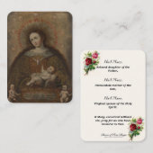 Virgin Mary Heilige Geest Katholieke Jezus Prayer Plaatskaartje (Voorkant / Achterkant)