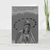 Virgin Mary, hou van onze Lady Quote Kaart (Voorkant)
