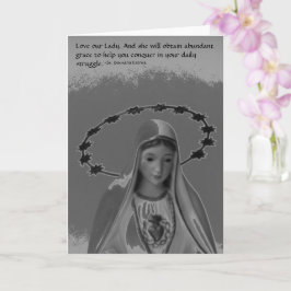 Virgin Mary, hou van onze Lady Quote Kaart