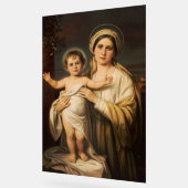 Virgin Mary houdt baby Jesus vast Acryl Bord (Hoek)