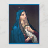 Virgin Mary huilend, E. Steinmann Briefkaart (Voorkant)