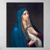 Virgin Mary huilend, E. Steinmann Poster (Voorkant)