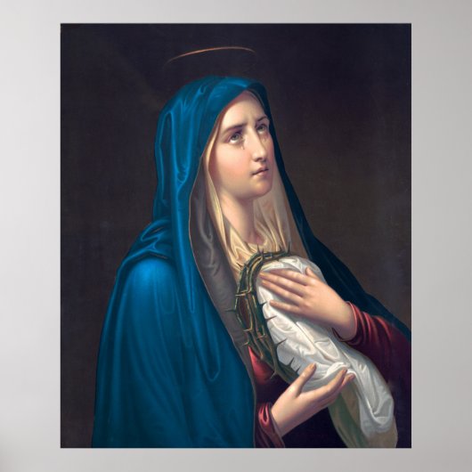 Virgin Mary huilend, E. Steinmann Poster (Voorkant)