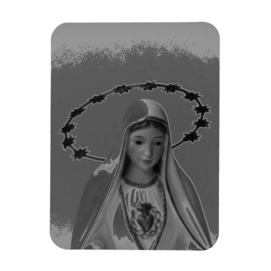 Virgin Mary, immaculate Heart van Mary Magneet (Verticaal)