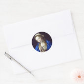 Virgin Mary in Prayer Ronde Sticker (Envelop)