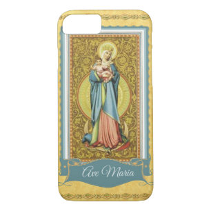 Virgin Mary Jesus Afbeelding op iPhone 7 Hoesje