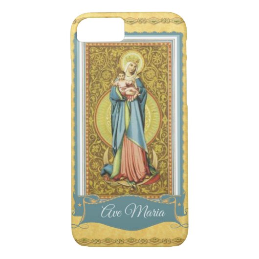 Virgin Mary Jesus Afbeelding op iPhone 7 Hoesje (Achterkant)