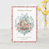 Virgin Mary Jesus Floral  Sacred Heart Kaart (Gele Bloem)