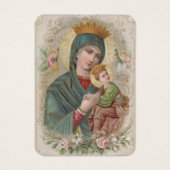 Virgin Mary Jesus Funeral Memorial Heilige Kaart - (Voorkant)