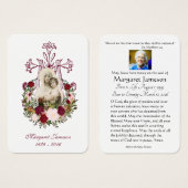 Virgin Mary Jesus Funeral Memorial Heilige Kaart - (Voorkant /achterkant)