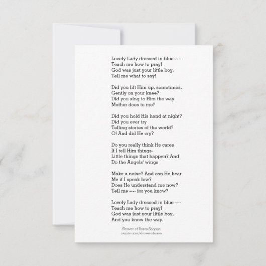 Virgin Mary Jesus heeft een mooie dame gekleed in (Achterkant)