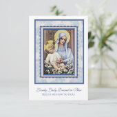 Virgin Mary Jesus heeft een mooie dame gekleed in  (Staand voorkant)