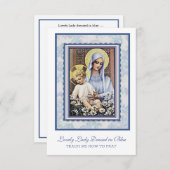 Virgin Mary Jesus heeft een mooie dame gekleed in  (Voorkant / Achterkant)