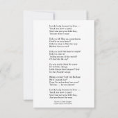 Virgin Mary Jesus heeft een mooie dame gekleed in Kaart (Achterkant)