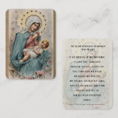 Virgin Mary Jesus katholieke kerk Prayer Plaatskaartje (Voorkant / Achterkant)