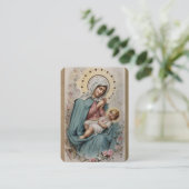 Virgin Mary Jesus katholieke kerk Prayer Plaatskaartje (Staand voorkant)