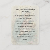 Virgin Mary Jesus katholieke kerk Prayer Plaatskaartje (Achterkant)