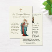 Virgin Mary & Jesus Scripture Funeral Prayer Kaart (Bureau)