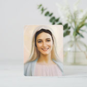 Virgin Mary katholieke begrafenis Memorial Heilige (Staand voorkant)