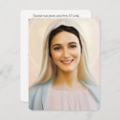 Virgin Mary katholieke begrafenis Memorial Heilige (Voorkant / Achterkant)