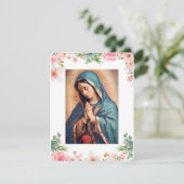 Virgin Mary katholieke begrafenis Memorial Heilige (Staand voorkant)